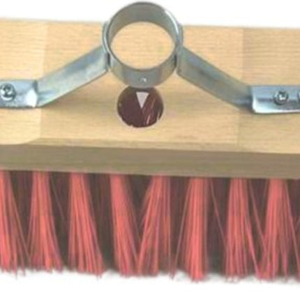 nylon buitenbezem 60 cm zonder steel met stalen houder