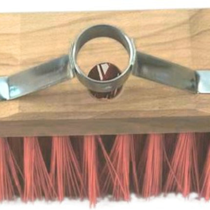 nylon buitenbezem 50 cm zonder steel met stalen houder