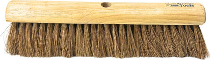 Synx Tools Balai lâche 50 cm Balayeuse de pièce - Poils de coco - Poils doux - Sans manche - Balai d'intérieur - Balai de noix de coco