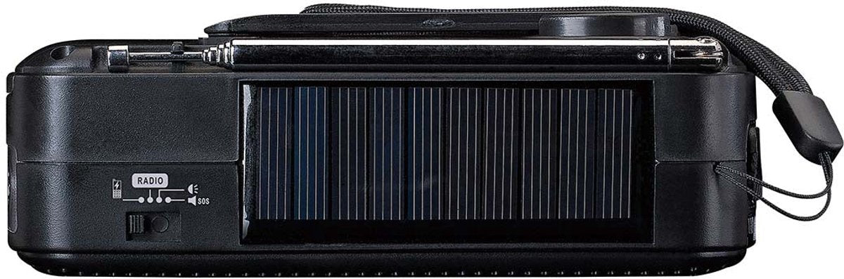 Lenco Noodradio - Draagbare opwindbare Radio - Radio op batterijen - Powerbank - Zaklamp - Noodpakket - MCR-113BK - Zwart