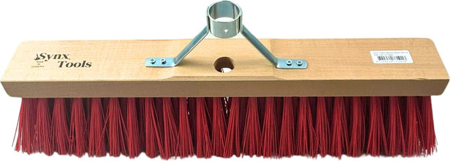 nylon buitenbezem rood 40 cm zonder steel voor straat en terras