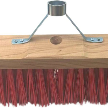 nylon buitenbezem 50 cm zonder steel met stalen houder