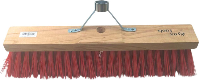 nylon buitenbezem 50 cm zonder steel met stalen houder