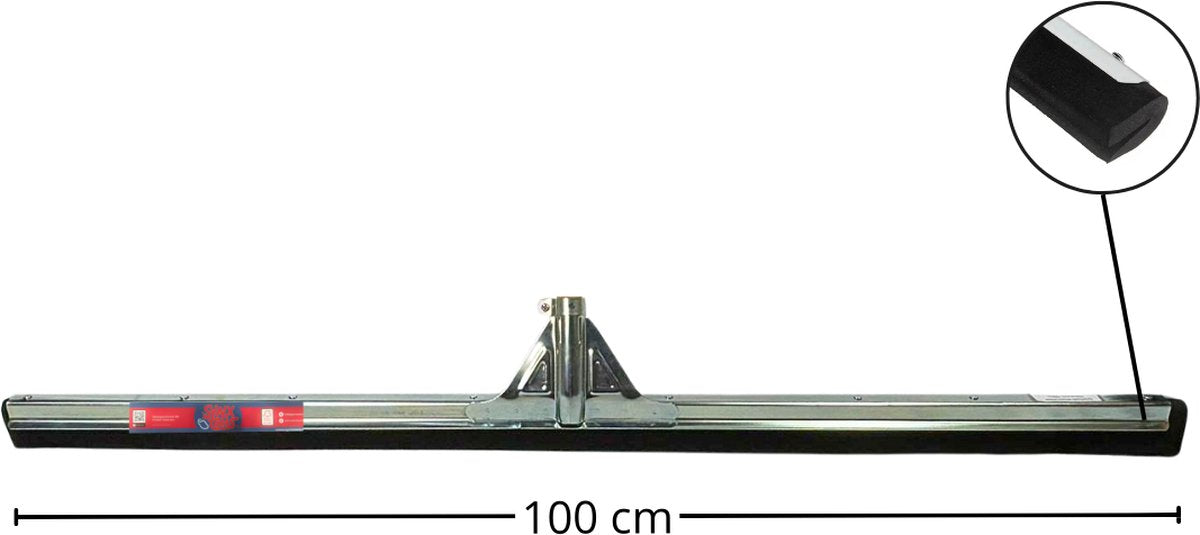 Synx Vloertrekker Zwart 100cm - Waterkeerrand - Zonder Steel