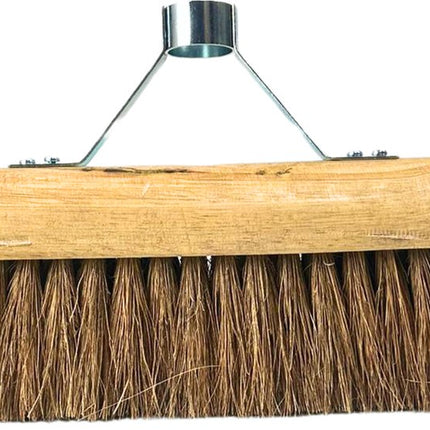 Synx Tools Coco Bezem los 40 cm Zaalveger met steelhouder - Cocosharen - Zachte haren - Binnenbezem - koko bezem - zonder steel