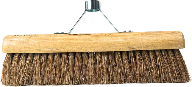 Synx Tools Coco Bezem los 40 cm Zaalveger met steelhouder - Cocosharen - Zachte haren - Binnenbezem - koko bezem - zonder steel