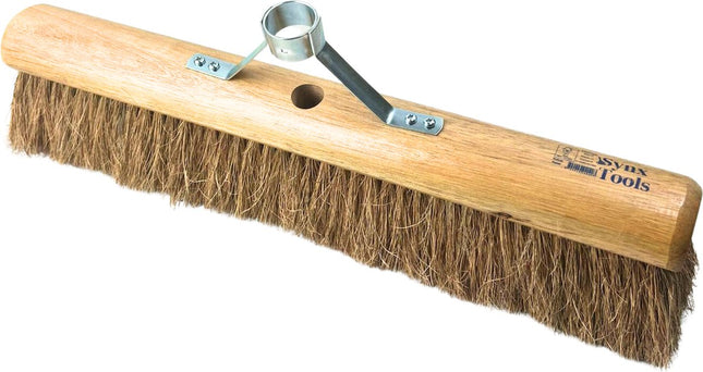 Synx Tools Coco Bezem los 50 cm Zaalveger met steelhouder - Cocosharen - Zachte haren - Binnenbezem - koko bezem - zonder steel