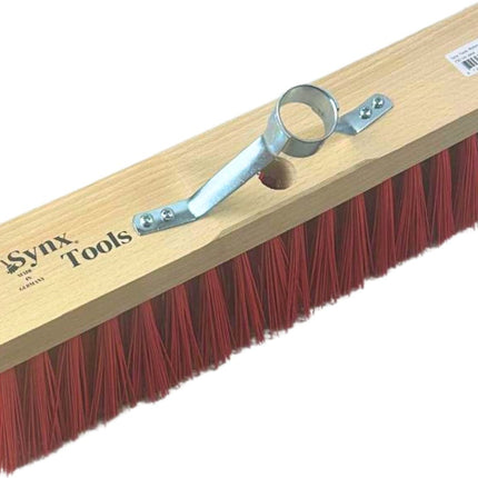 nylon buitenbezem rood 40 cm zonder steel voor straat en terras