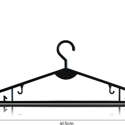 Afmetingen zwarte kledinghanger Synx Tools