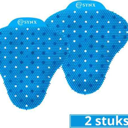 2 stuks blauwe Urinoirrooster met mintgeur van Synx Tools 