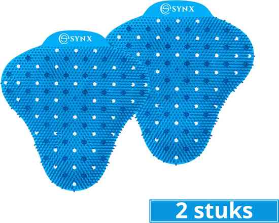 Synx Tools Urinoir 2 Stuks - rooster - Blauw - met Mint geur Anti spat mat WC - Toilet Mat - Blauw - Frisse geur - Anti Splash Mat - Wc Rooster - Urinoirrooster