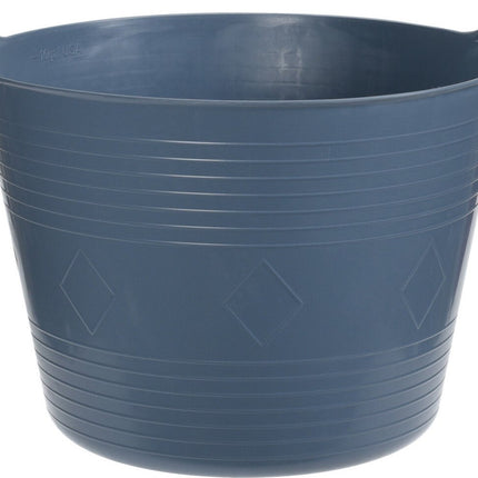 Donkerblauwe flexibele kuip emmer 40 liter