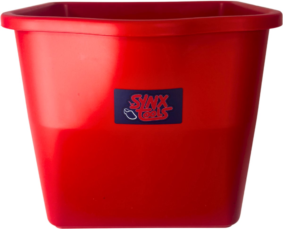 Synx Tools Emmer Rood - Mopwagen - Schoonmaak - 25 Liter