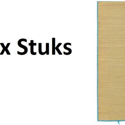 4x Rieten Strandmat - Oprolbare Rietmat strandmat riet - Ligmat Voor Buiten 60x180cm