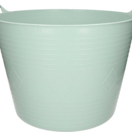 Mintgroene flexibele kuip emmer 40 liter