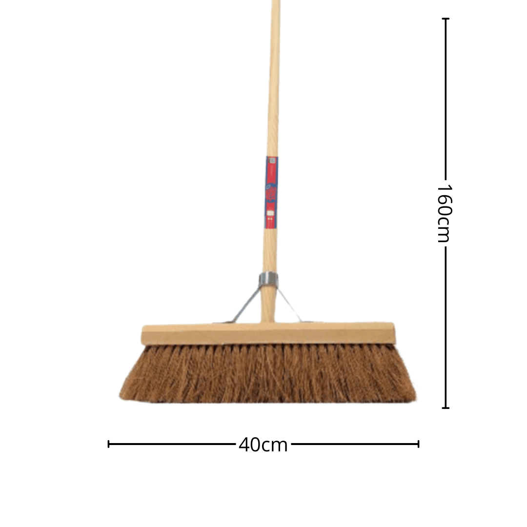 Synx Tools Coco Bezem binnen 40cm - bezems - incl. steel 150cm