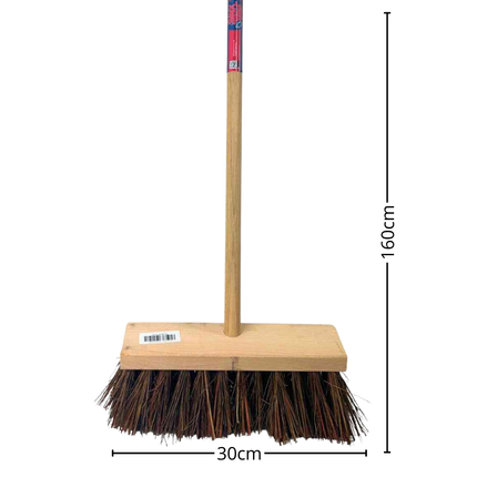 Stadsbezem 30 cm Straatbezem - veger - Synx Tools  - Incl. bezemsteel 150 cm