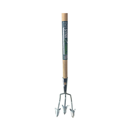 Synx Tools Cultivator 3 tanden - verzinkt - grond losmaken gereedschap - Incl. steel 160 cm