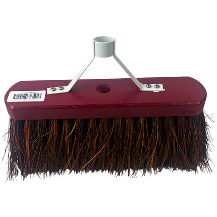 SynxTools Bassine buitenbezem 30 cm rood – met metalen steelhouder