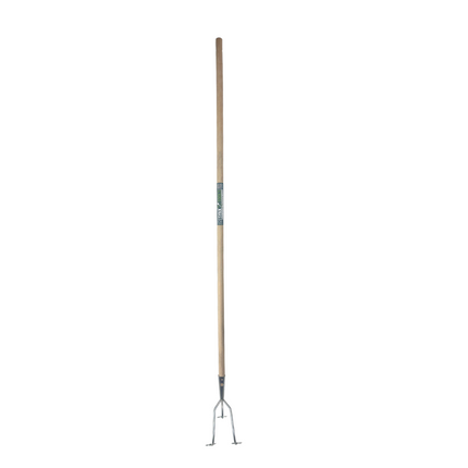 Synx Tools Cultivator 3 tanden - verzinkt - grond losmaken gereedschap - Incl. steel 160 cm