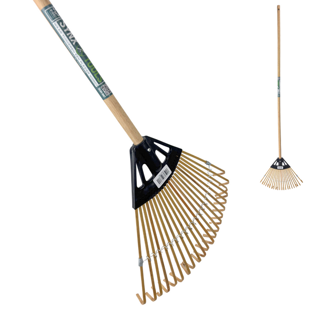 Synx Tools Grashark Bamboe - hark - onderhoud gras - Totale lengte 150 cm