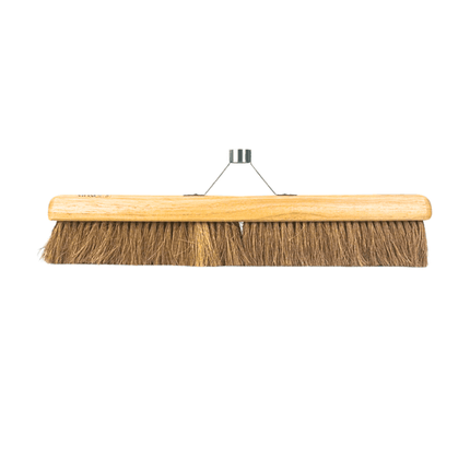 Synx Tools Besen Coco 60 cm – Raumkehrer – mit Stielhalter – Kokoshaar – weiche Borsten – Zimmerbesen