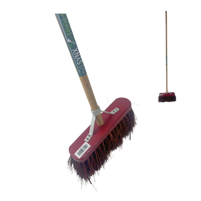 Synx Street Balai Bassin Rouge - Avec Manche 150cm - Balayeuse Extérieure