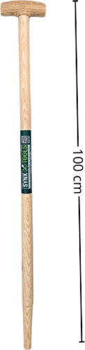 spade steel 100 cm – houten spadesteel met T-greep voor spade