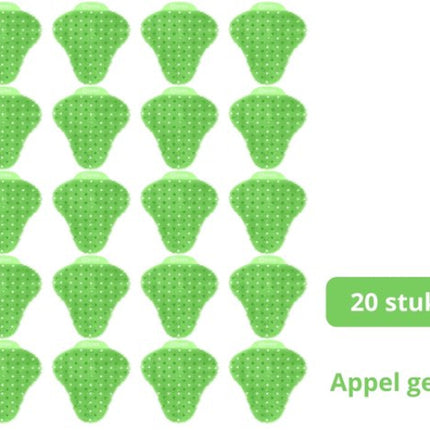 20 groene Urinoirroosters van synx tools