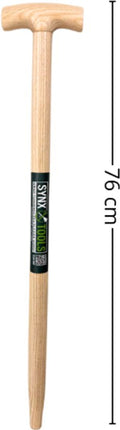 Spade steel 76 cm van gewaxt essenhout met T-greep – Synx Tools