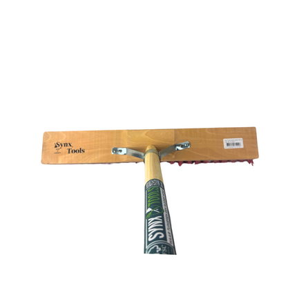Synx Tools Straatbezem Rood 50 cm - harde bezem - tuinbezem - Incl. bezemsteel 160 cm