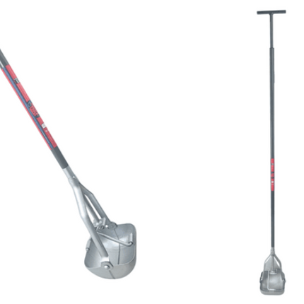 Putschep vierkant 15 cm met lange steel