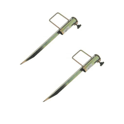 Support de parasol 2 pièces 45 cm en métal - pour plage/jardin/pique-nique -pied de parasol / pied de parasol 