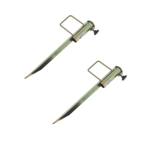 2x Metalen Parasolhouder 45 cm - Strand/Tuin/Picknick