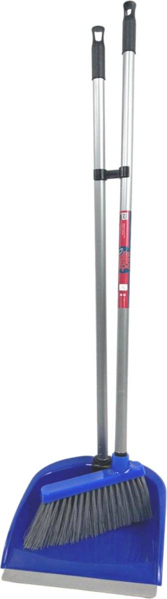 Synx Tools Stoffer & Blik Bluemotion 80 cm met lange stelen  - Schoonmaak artikelen - Bezems / Veger - Bodembewerkers - Bezem - Stelen 80cm