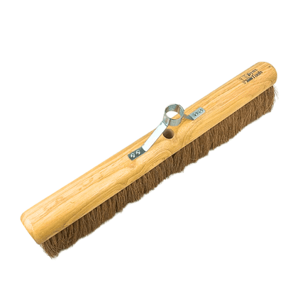 Synx Tools Besen Coco 60 cm – Raumkehrer – mit Stielhalter – Kokoshaar – weiche Borsten – Zimmerbesen