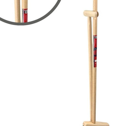Zachte bezem en Stoffer en Blik met Lange Steel Schoonmaakset - 97cm - duster - Hout/Metaal - Paardenhaar Zaalveger (30 cm) met steel 120 cm - Combi set - Compleet Schoonmaakset voor Binnenruimtes