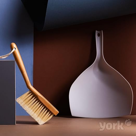 Stoffer en blik Bamboe Handveger en veger Stofblik set York ECO