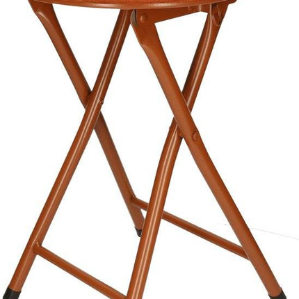 Beistellhocker/Stuhl - Zusammenklappbar - Schwarz/Blau/Braun/Grün - Ribcord - T33 x H49 cm