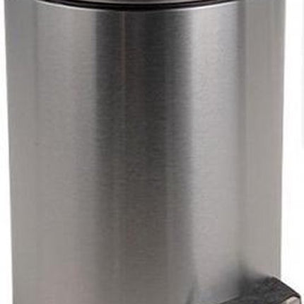 RVS pedaalemmer 3 liter, rond, badkamer/toilet