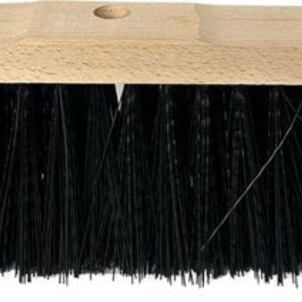 Nylon Straatbezem Zwart 40cm | Zonder steel | Bezems | Straatbezem
