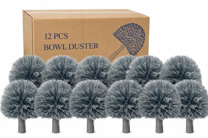 Synx Tools Ragebol Grijs 12 stuks zonder steel - Ragebol -Stoffer - Plumeau - spinnenrager - Voordeeldoos 12 stuks