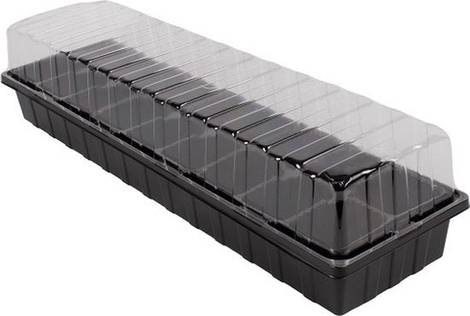 Plateau à graines Synx Tools pour rebord de fenêtre et jardin potager Noir