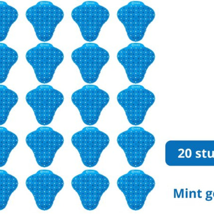 Urinoirmatje 20 Stuks Blauw Mint 
