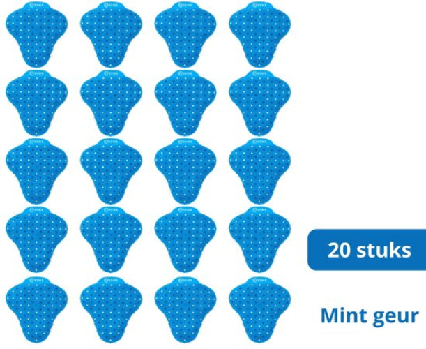 Urinoirmatje 20 Stuks Blauw Mint 