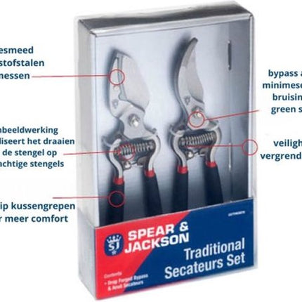 Spear & Jackson 2-delige Snoeischaar set