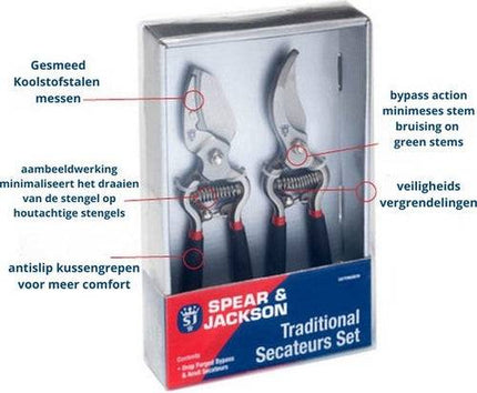 Spear & Jackson takkenschaar en snoeischaar set voor precies tuinwerk – Synx Store