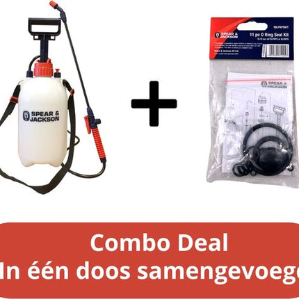 Spear & Jackson Drukspuit 5 Liter Met Ringen - Druksproeier - Onkruidverdelger - Sproeier - Drukspuiten