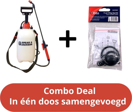 Spear & Jackson Drukspuit 5 Liter Met Ringen - Druksproeier - Onkruidverdelger - Sproeier - Drukspuiten