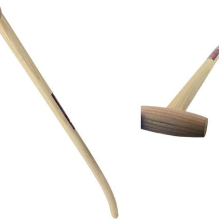 schopsteel gebogen 100 cm – houten steel voor schep of steekschop